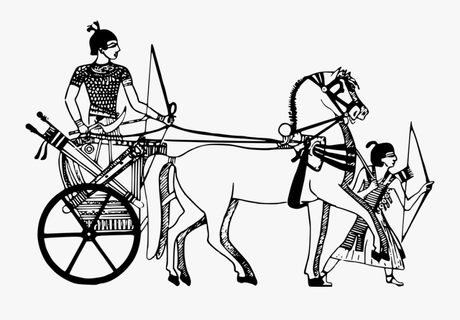 Horse Drawn Chariot Ancient Egypt, Transparent Clipart