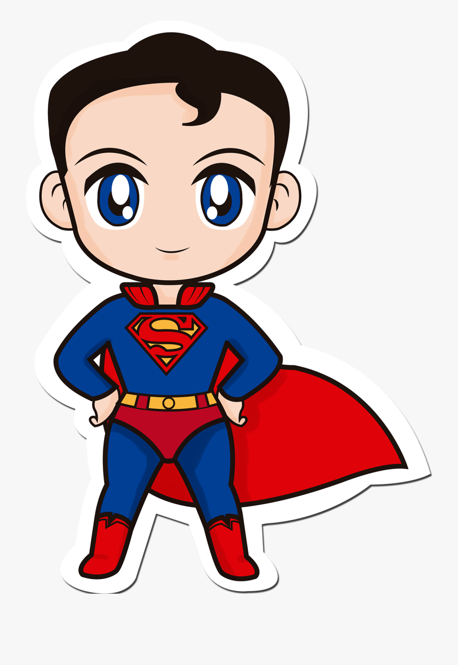 Superman And Wonder Woman Clipart, Hd Png Download - Cartoon Kid Superman, Transparent Clipart