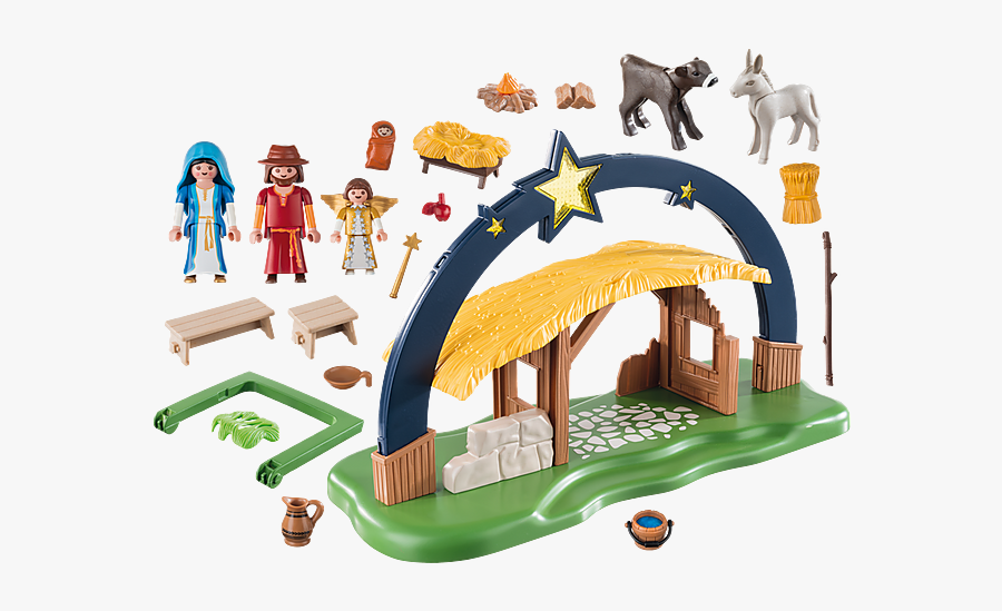 Playmobil Christmas 9494 Illuminating Nativity Manger - Playmobil 9494, Transparent Clipart