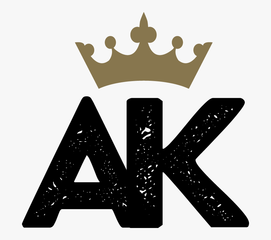 Ak Logo With Crown, Transparent Clipart