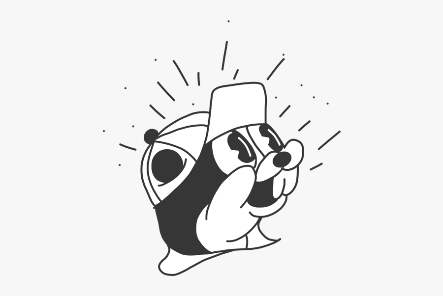 Buccee"s Character 1920s Animal Buccees Black And White - Rubber Hose Cartoon Animals, Transparent Clipart