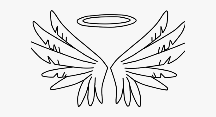 Clip Art Drawing Angel - Drawing Of Angel Halo, Transparent Clipart