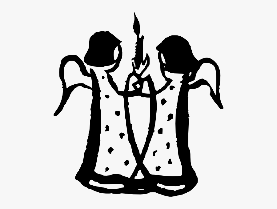 Angel Silhouette, Transparent Clipart