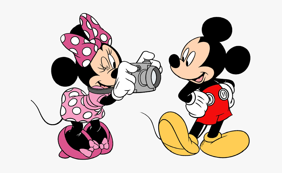 Mickey And Minnie Taking, Transparent Clipart