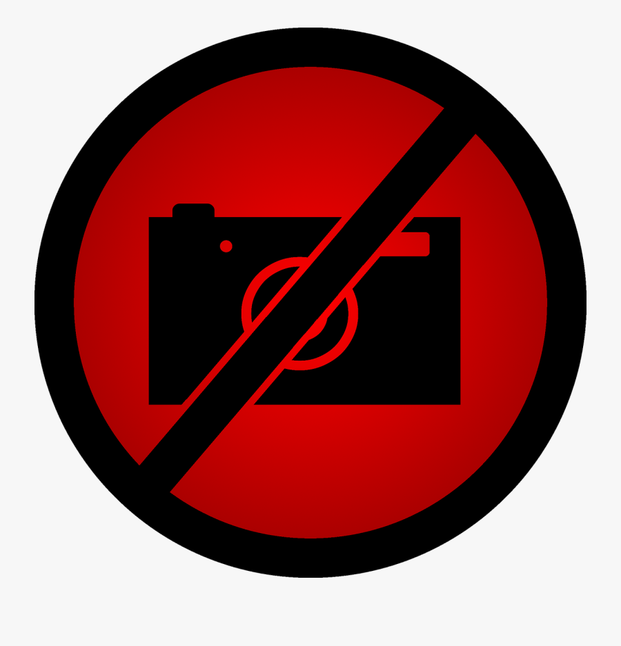 Do Not Take Photos A Ban On Taking Pictures Red Free - Photography, Transparent Clipart