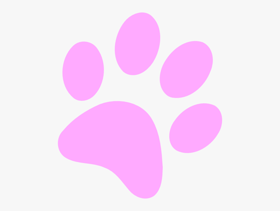 Light Purple Paw Print, Transparent Clipart