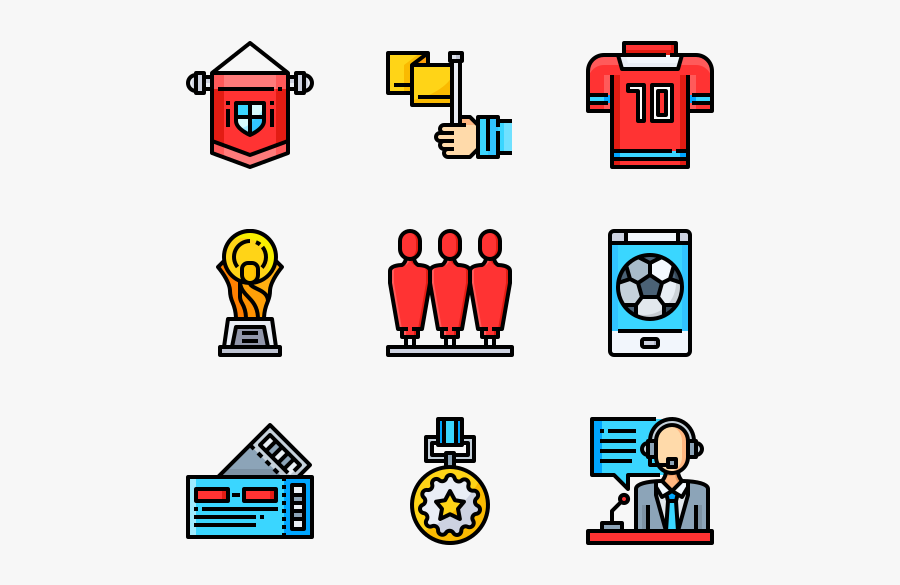 Soccer - Call Center Icon Colour, Transparent Clipart