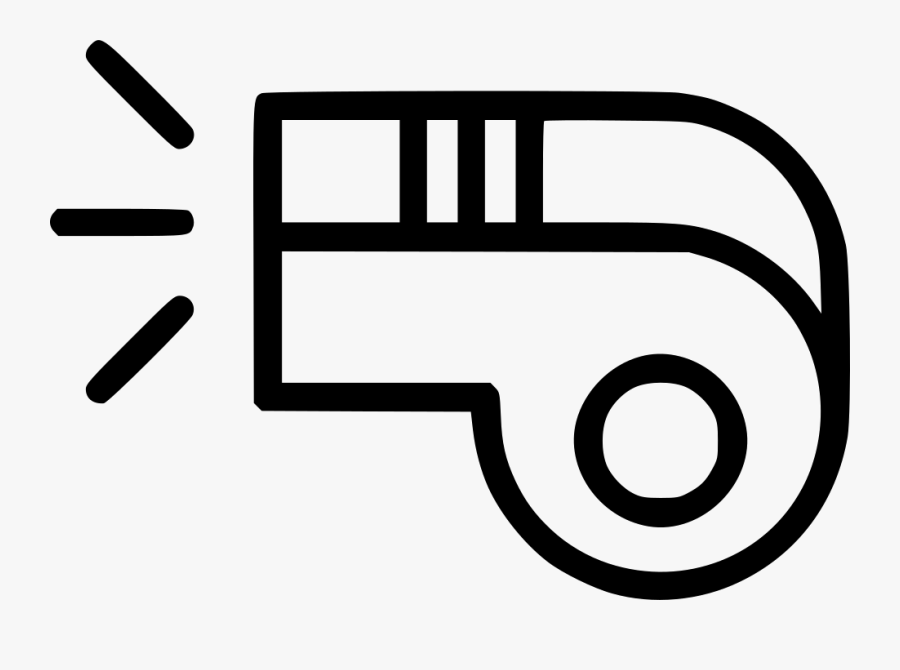 Wistle Referee Couch Police Instrument - Cartoon Transparent Whistle, Transparent Clipart