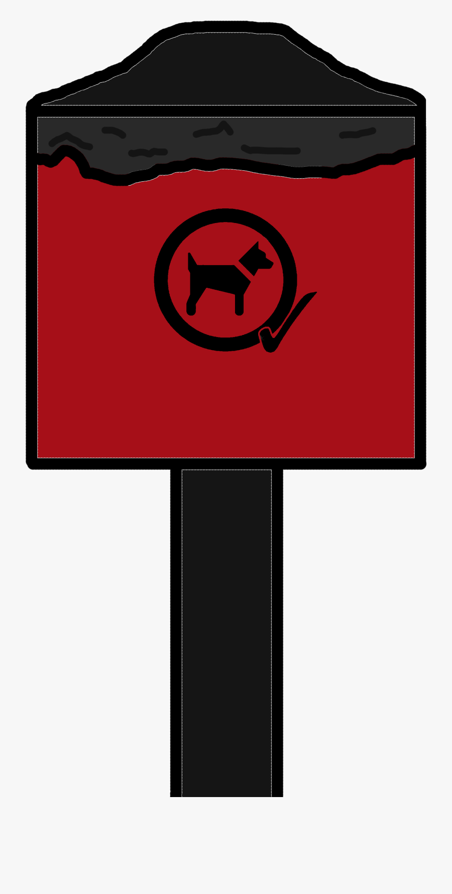 Dog Waste Bin - Dog Poo Bin Clip Art, Transparent Clipart