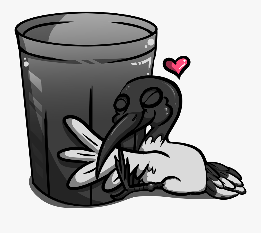 Bin Chicken Black And White, Transparent Clipart