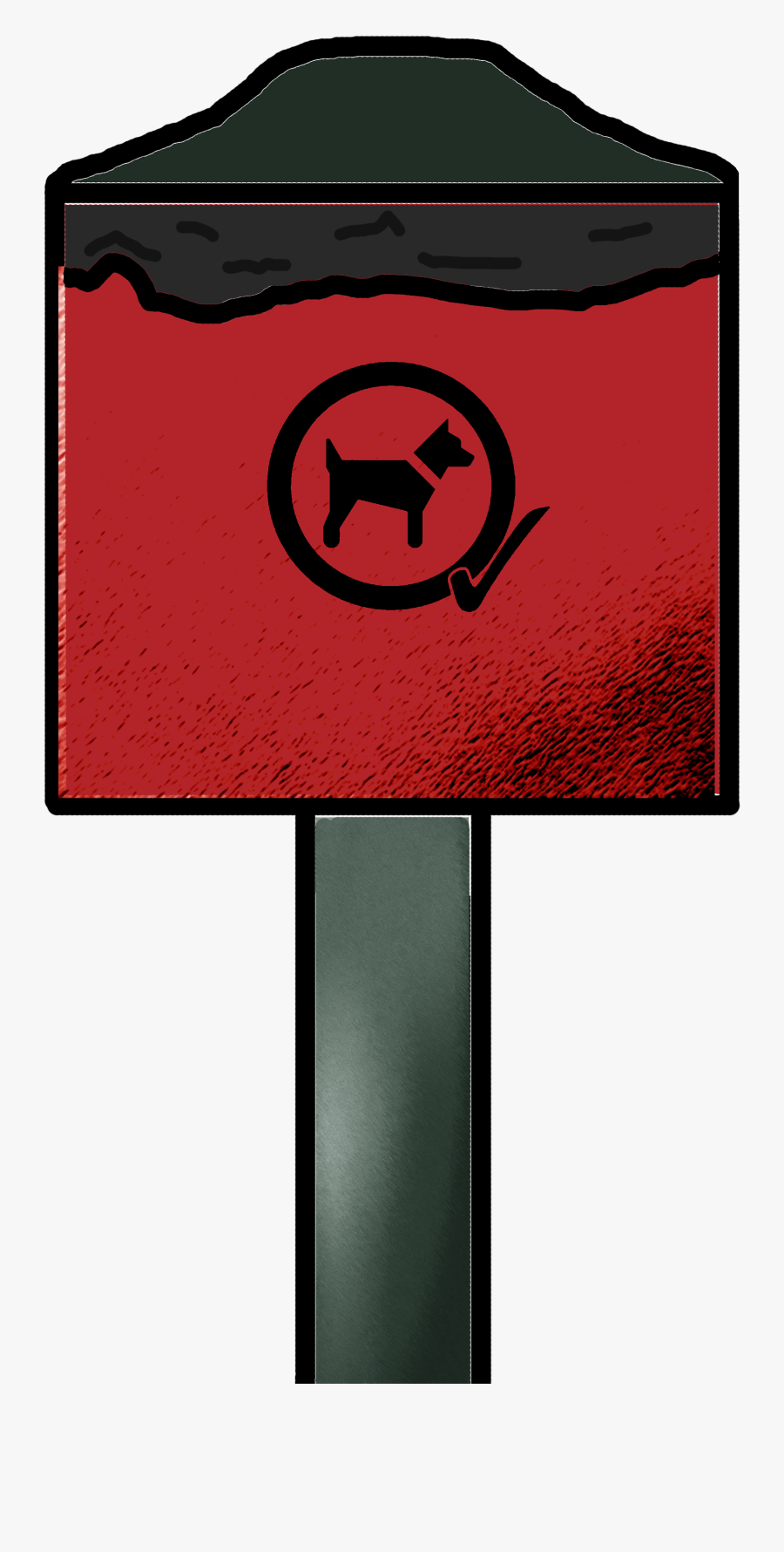 Textured Dog Waste Bi - Dog Poo Bin Clip Art, Transparent Clipart