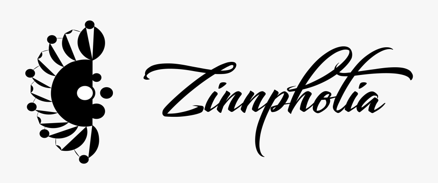 Zinnphotia - Calligraphy, Transparent Clipart