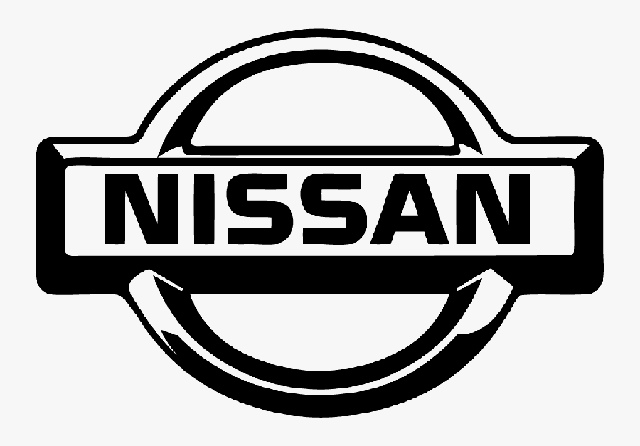 Nissan Logo Black And White, Transparent Clipart