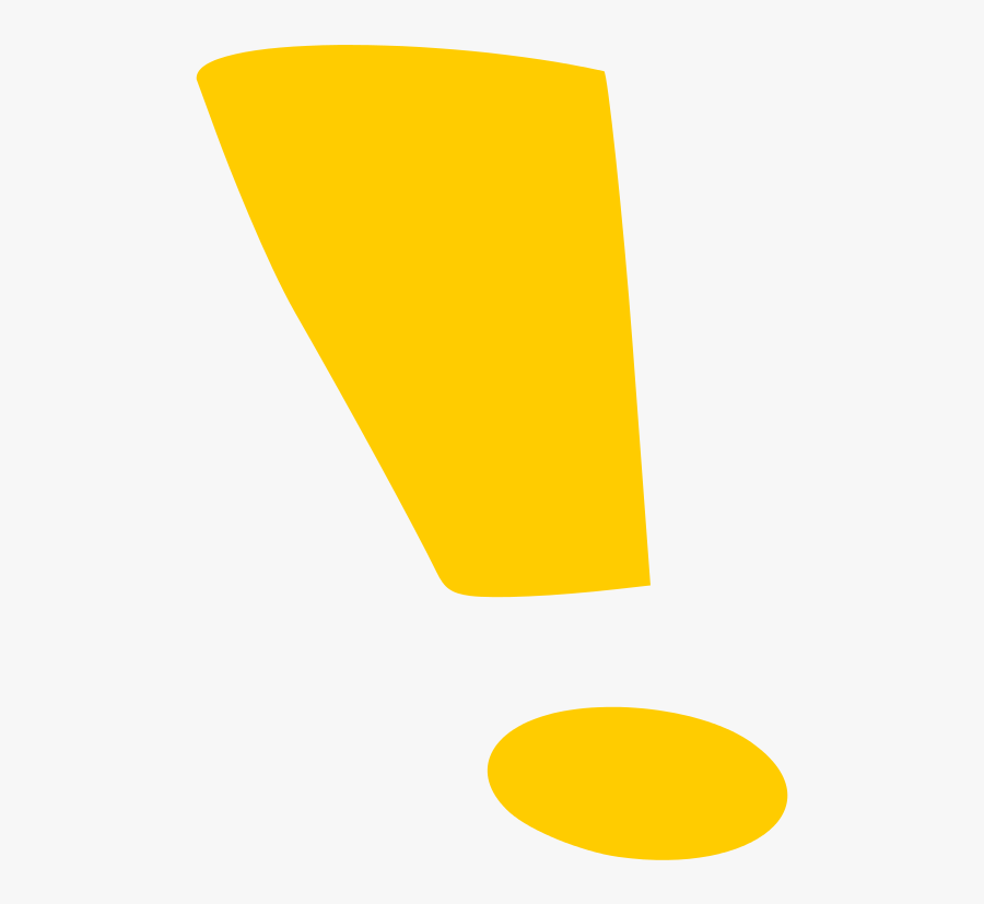 Yellow Exclamation Mark Icon, Transparent Clipart