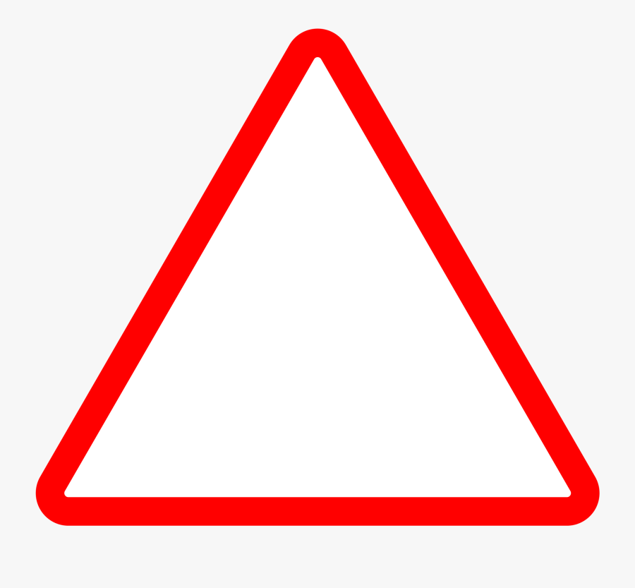 Musical Clipart Triangle - Red Triangle Outline Png, Transparent Clipart