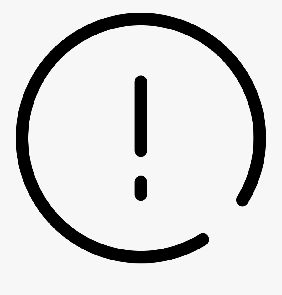 Exclamation Mark Png Image With Transparent Background - Circle, Transparent Clipart