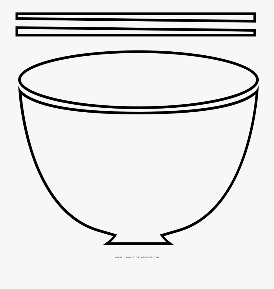 Ramen Coloring Page - Line Art, Transparent Clipart