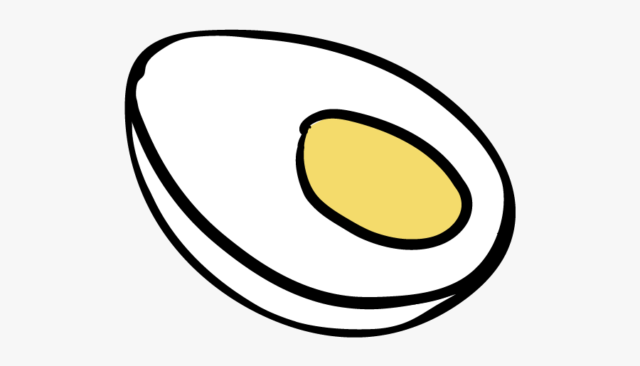 Soft Boiled Egg Icon - Circle, Transparent Clipart