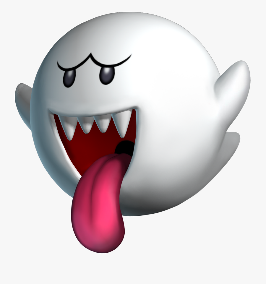 Transparent Boo Hoo Clipart - Mario Ghost, Transparent Clipart