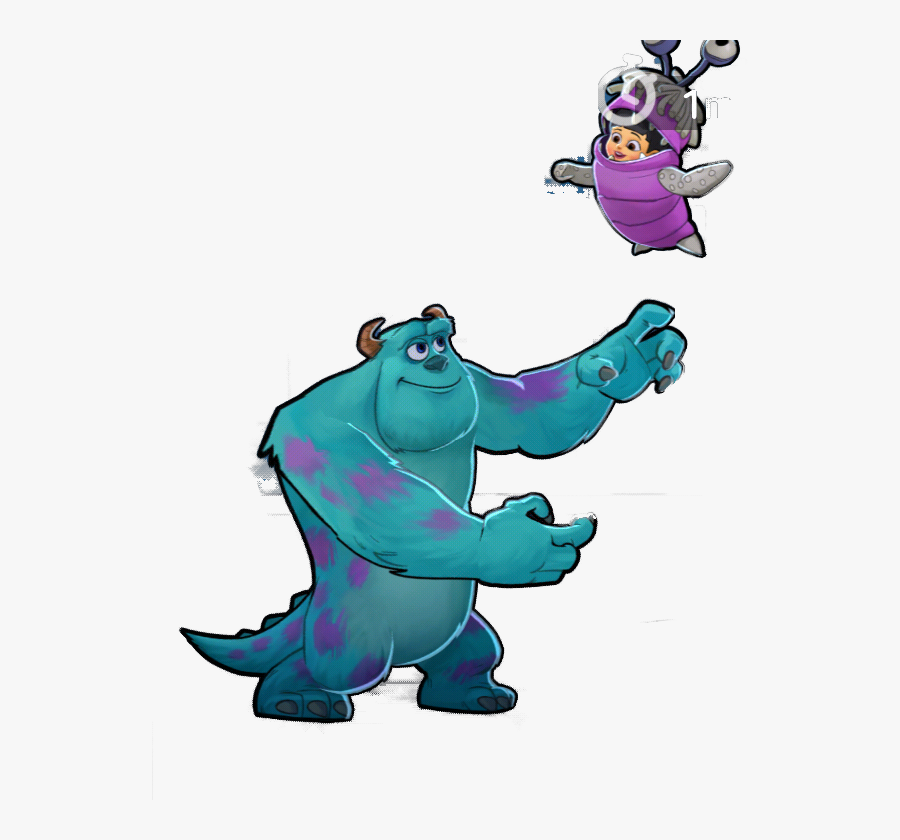 Sulley And Boo Disney Heroes, Transparent Clipart