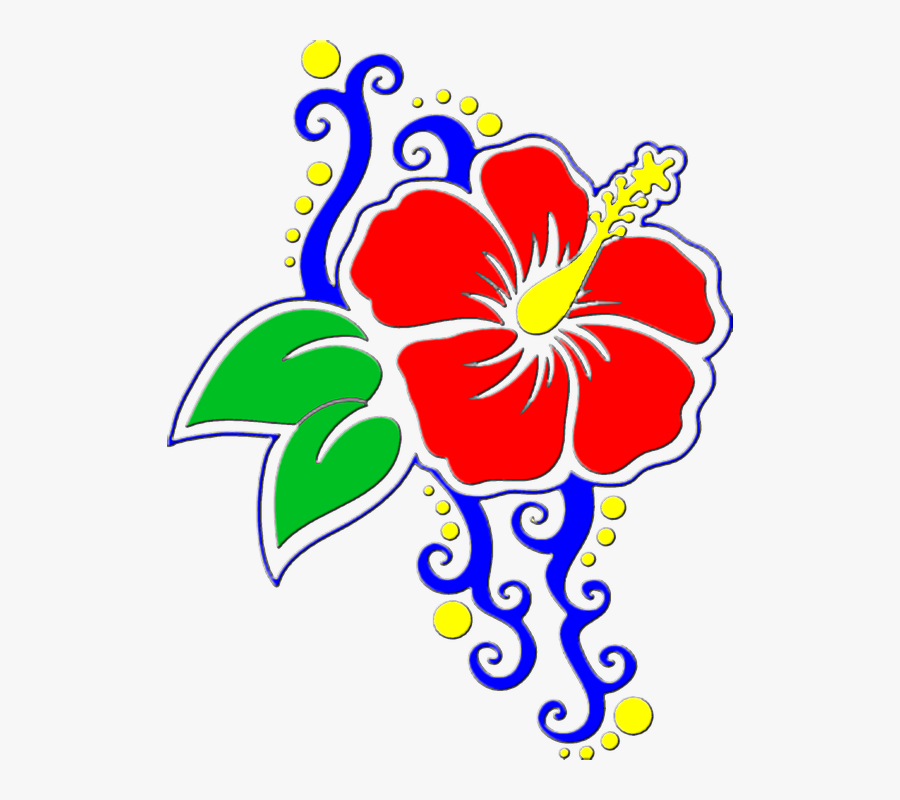 Hawaii Frames Illustrations Hd - Hibiscus Clip Art, Transparent Clipart