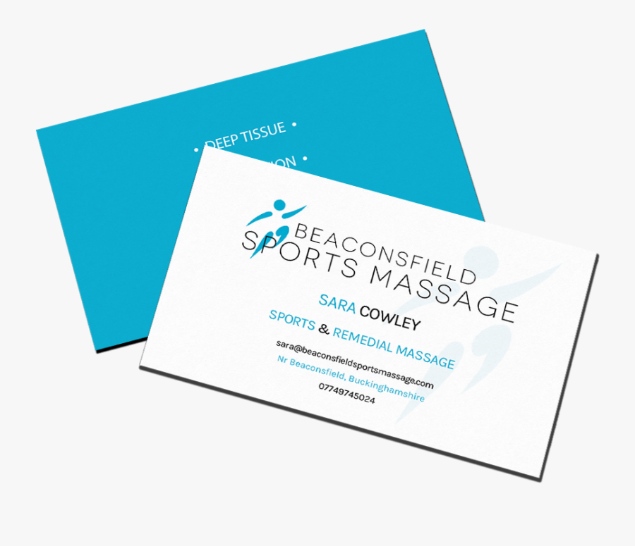 Clip Art Massage Therapist Business Card - Remedial Massage Business Card, Transparent Clipart