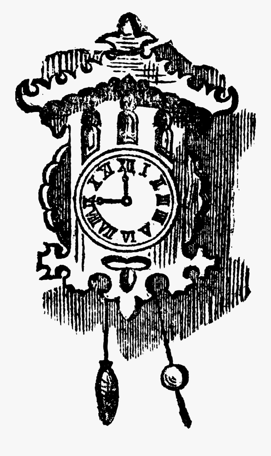 Clip Art European Style - นาฬิกา สไตล์ ยุโรป ภาพ วาด, Transparent Clipart