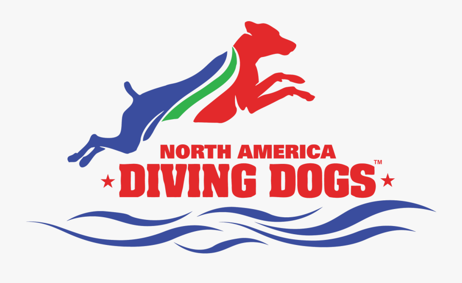 North American Diving Dogs Logo, Transparent Clipart