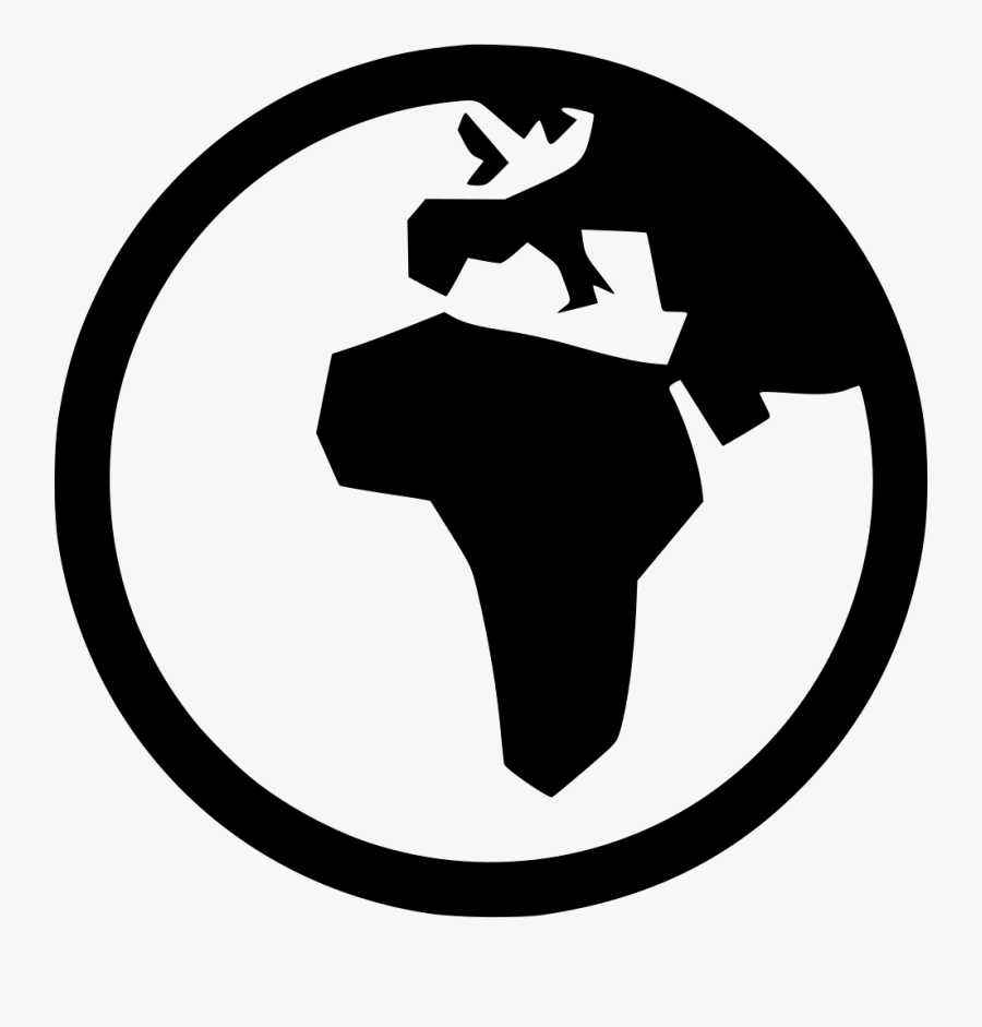 Clipart World Globe Africa - Europe And Africa Icon, Transparent Clipart