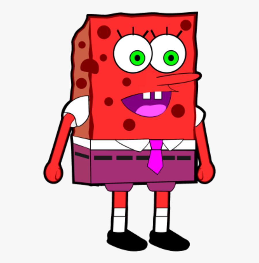 Sponge Bob Wearing Square Pants - Pants Square Bob Sponge, Transparent Clipart