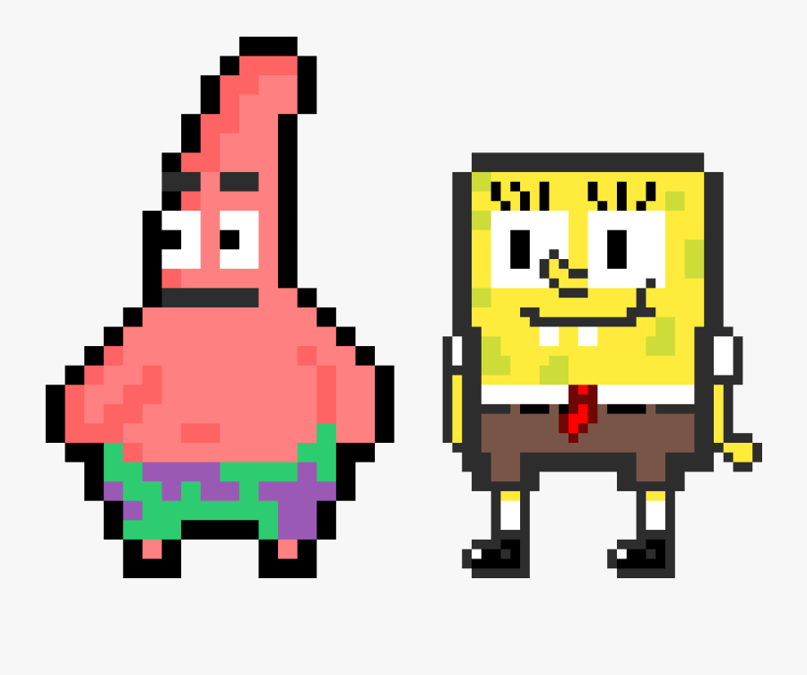 Patrick Pixel Art Minecraft, Transparent Clipart
