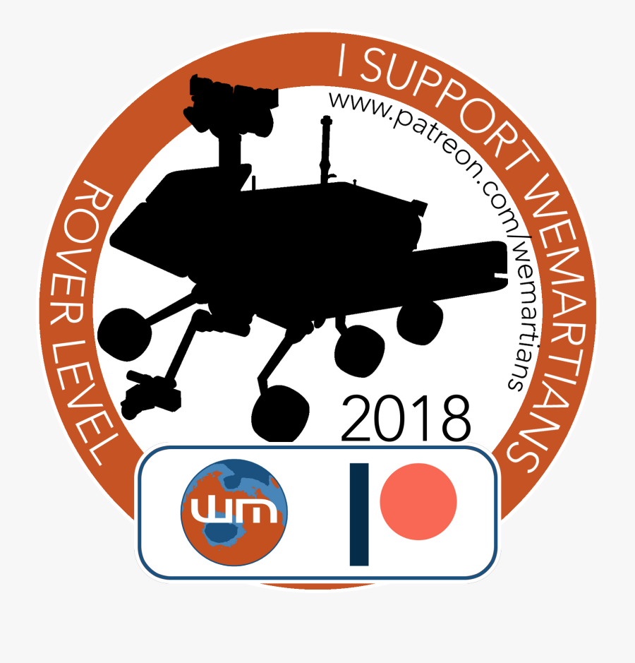 Wemartians Rover-level Social Media Badge - Illustration, Transparent Clipart