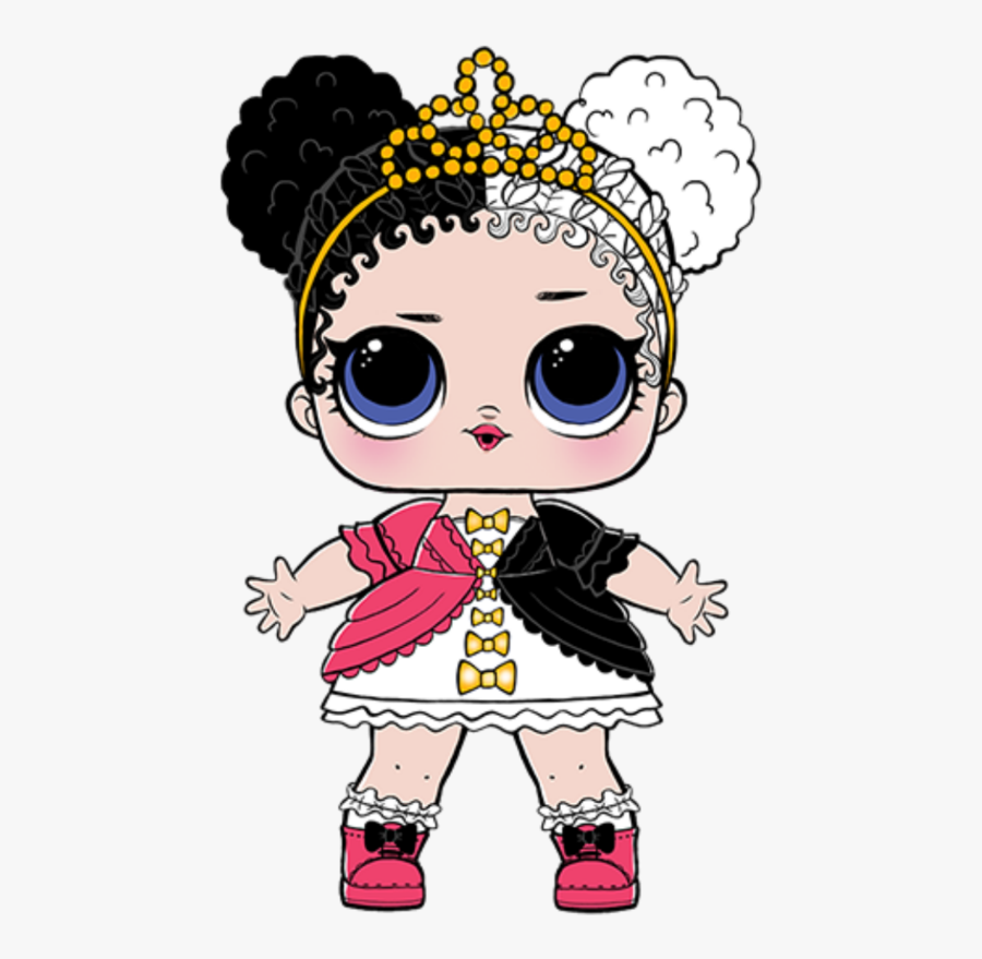 black lol doll with gold hair
