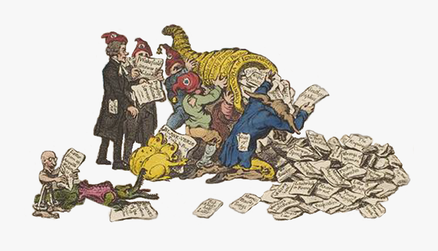 Transparent Quartering Act Clipart - New Morality James Gillray, Transparent Clipart