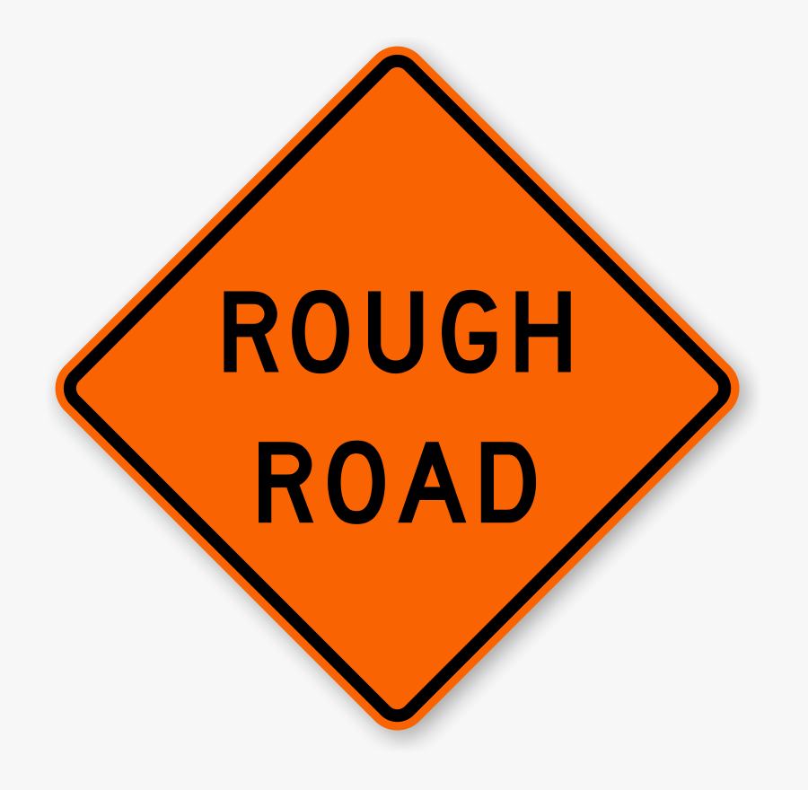 Right Winding Road Warning Signs - Bridge Closed Ahead Sign, Transparent Clipart