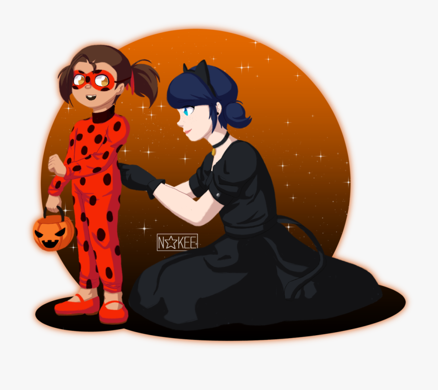 Miraculous Ladybug Marinette And Manon, Transparent Clipart