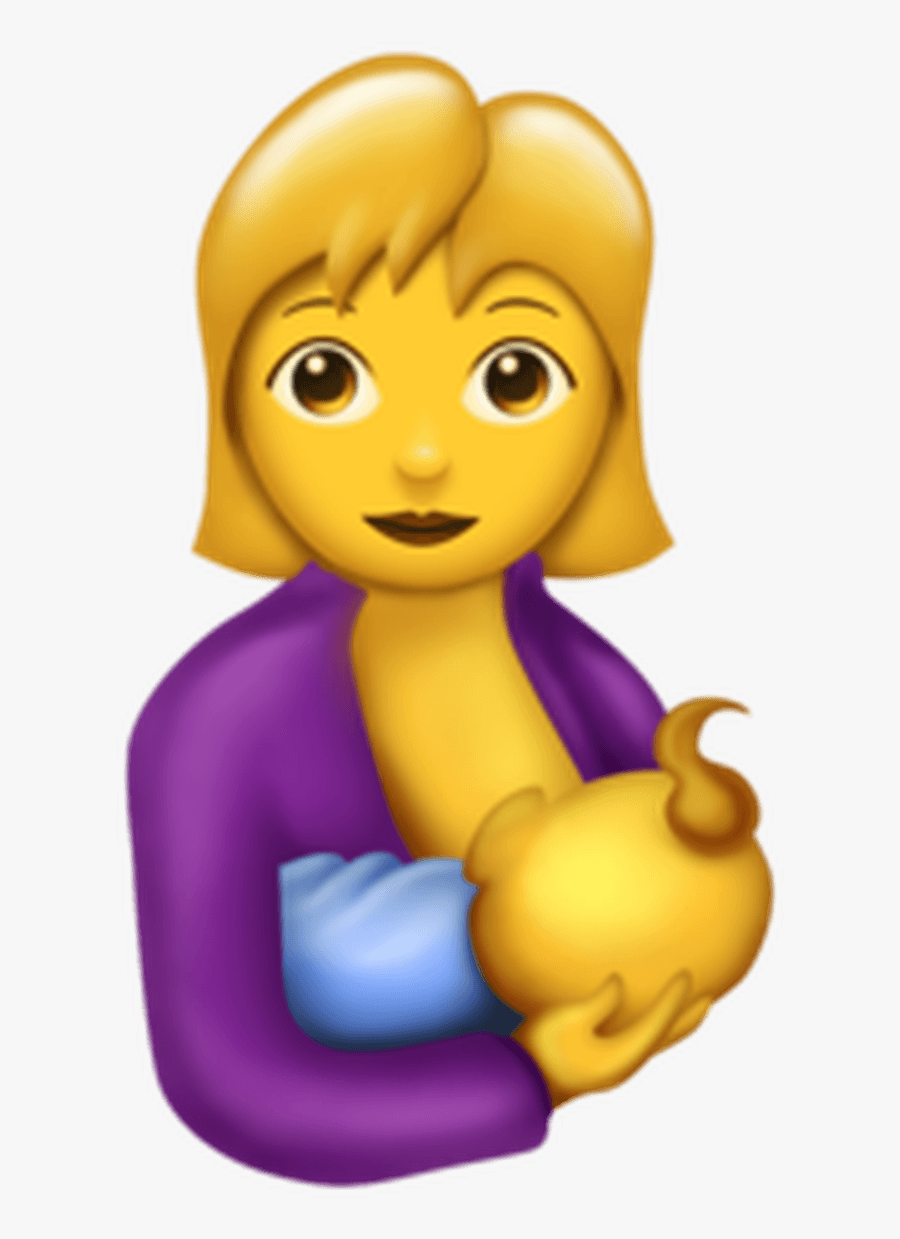 New Breastfeeding Emoji, Transparent Clipart