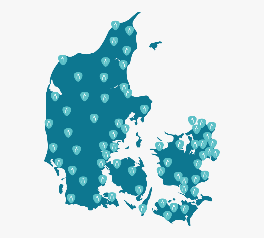 Map - Denmark Map, Transparent Clipart