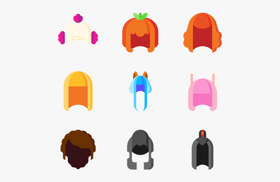 Wigs - Pelucas Iconos, Transparent Clipart