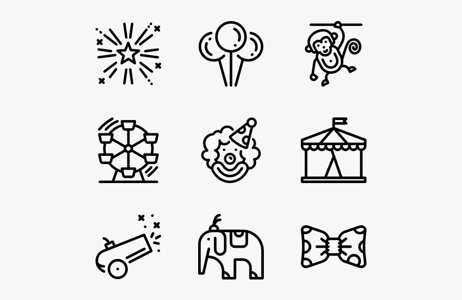 Clip Art Carnival Icon - Hobbies Icon Png, Transparent Clipart