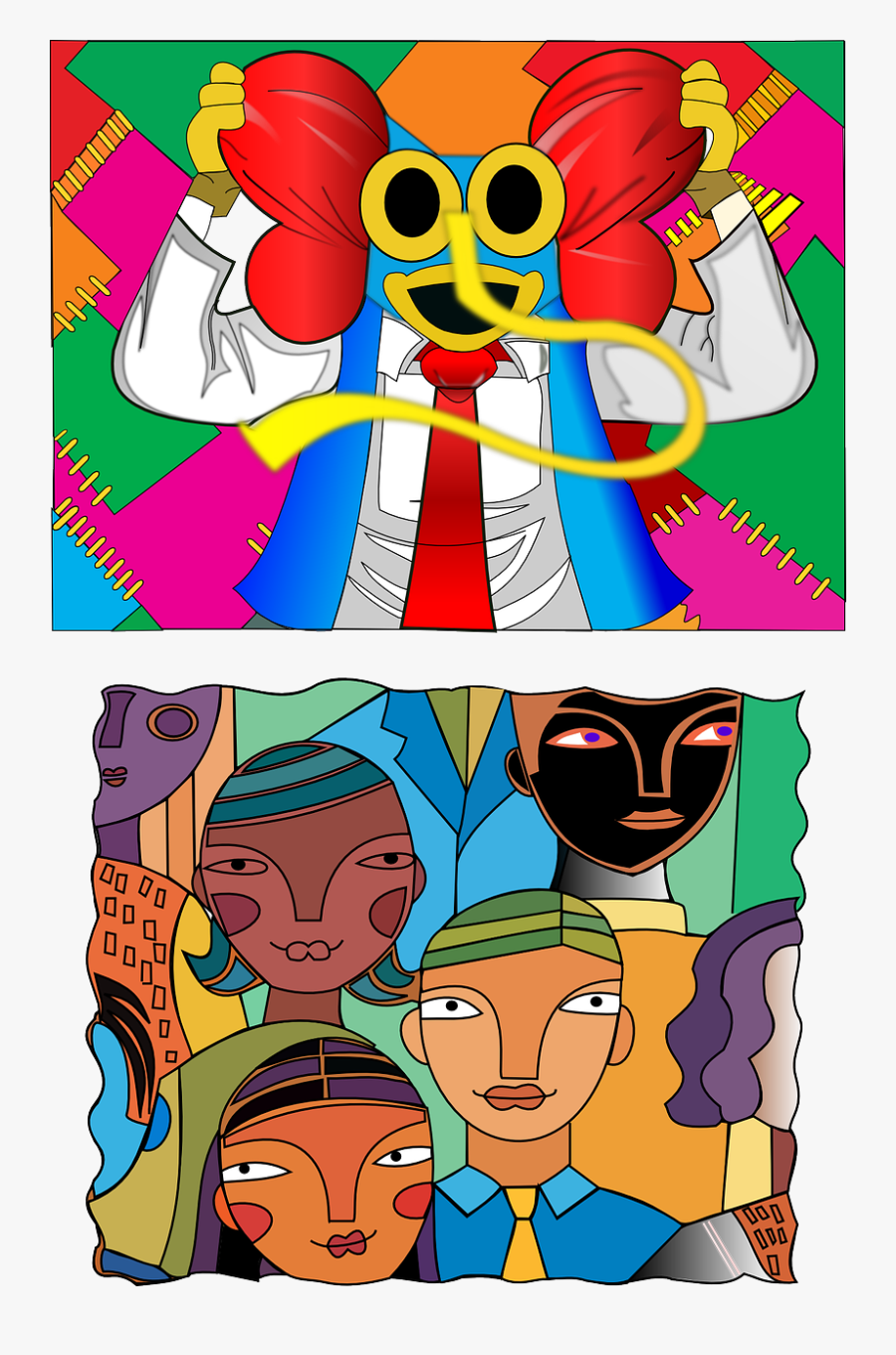 Carnival, Clown, People, Faces, Hat, Mask, Party, Fun - Carnival, Transparent Clipart