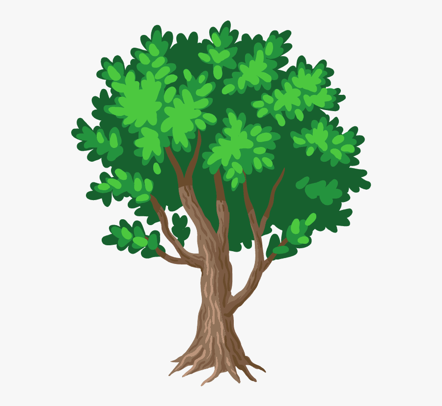 Cartoon Picture Of Trees, Transparent Clipart