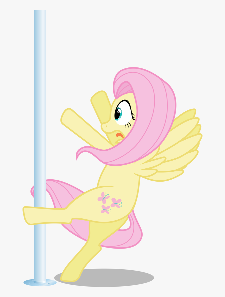 Fluttershy Pony Pink Yellow Cartoon Vertebrate Fictional - Cartoon, Transparent Clipart