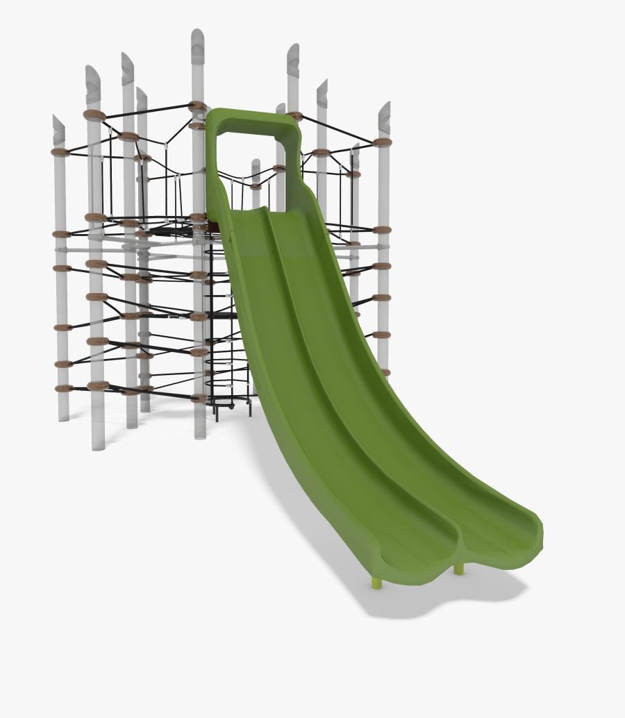 Skyport™ Climber W/double Swoosh Slide® - Playground Slide, Transparent Clipart