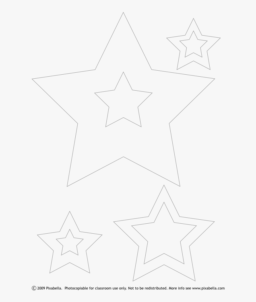 Free Printable Color Stars Shapes Trials Ireland - Drawing, Transparent Clipart