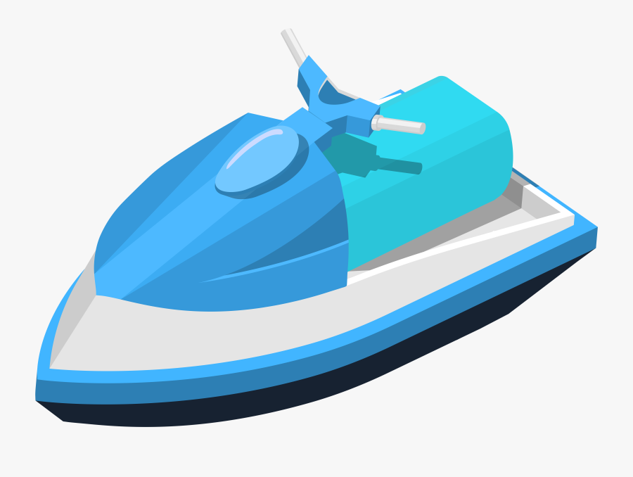 Jet Ski Clipart Png , Png Download - Green Speed Boat Clip Art, Transparent Clipart