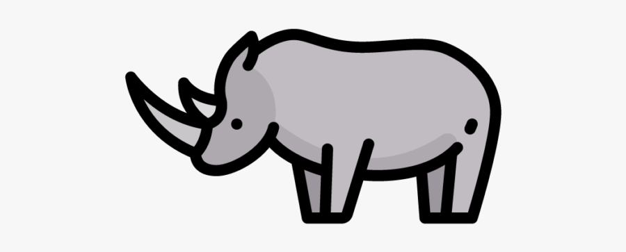 Wildlife Watch - Black Rhinoceros, Transparent Clipart
