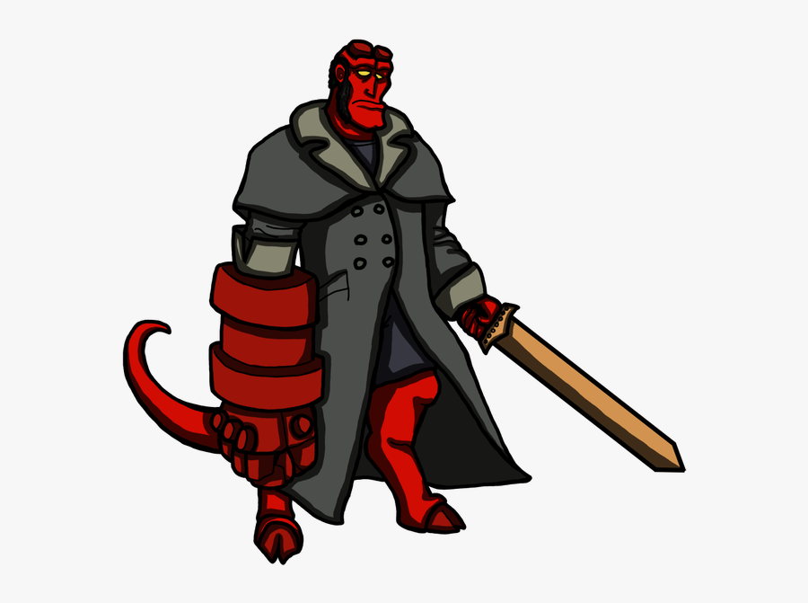 Transparent Demons Clipart - Weapon Of Hellboy Png, Transparent Clipart