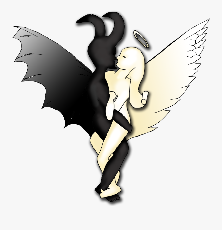 Angel Demon Idea 1c Wings - Angel And Demon Wings, Transparent Clipart