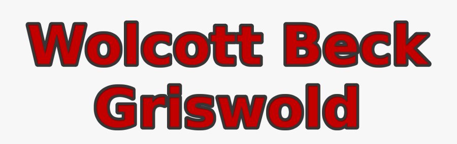 Wolcott Beck Griswold - Red Words Gif, Transparent Clipart